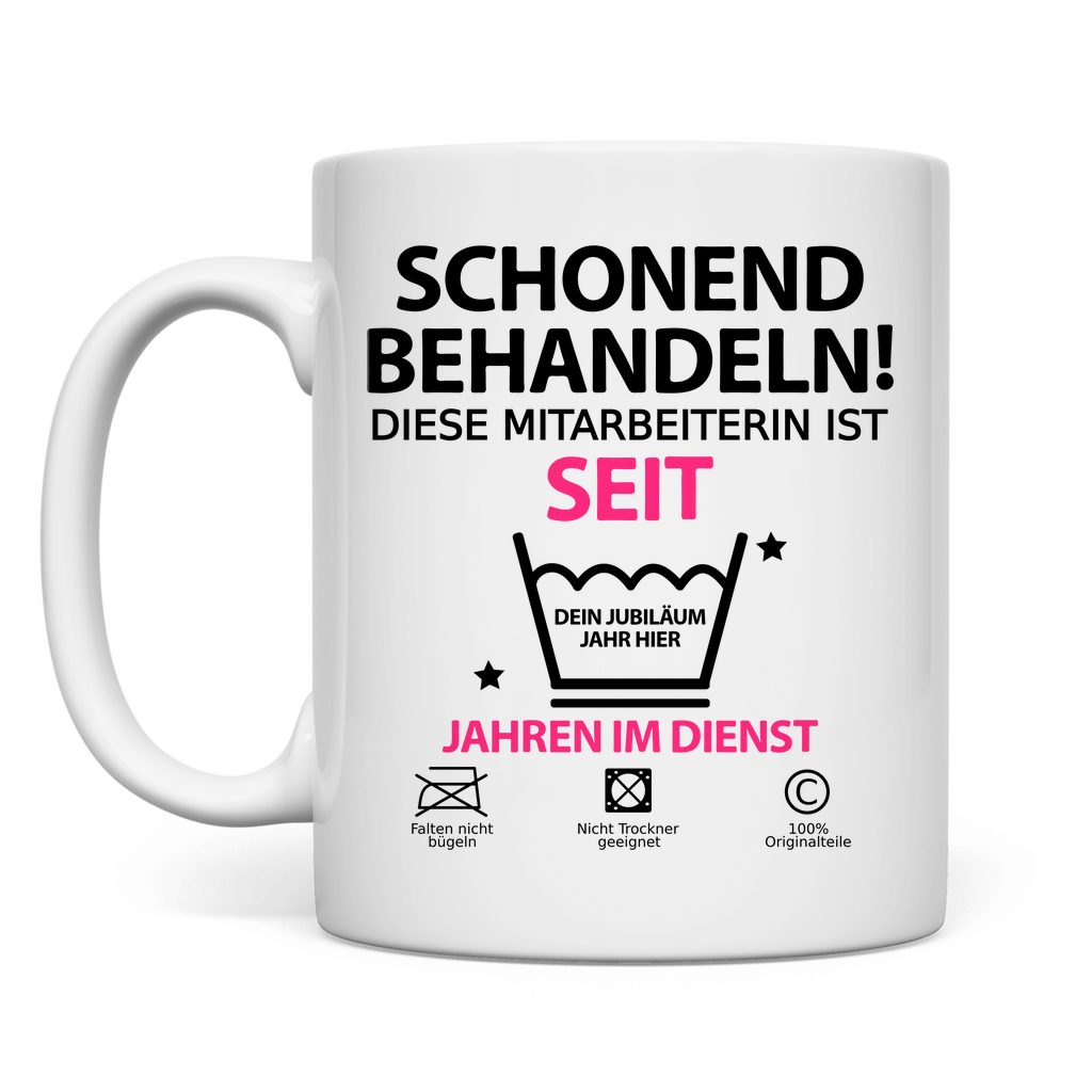 10 25 30 Jahre Firmenzugehörigkeit | Mitarbeiter Tasse