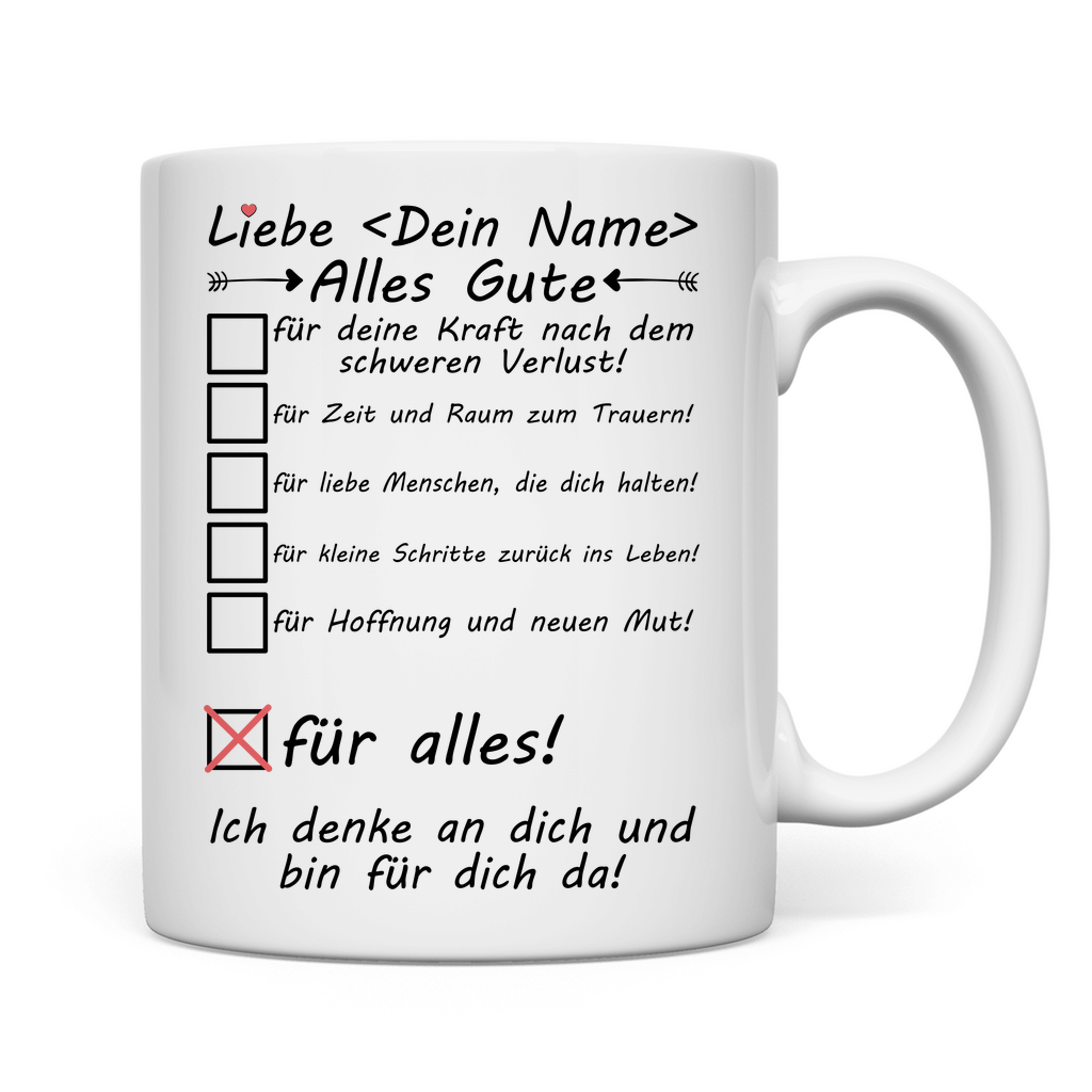 Freundin Fehlgeburt - Trost Tasse - Aufmunterung Geschenk
