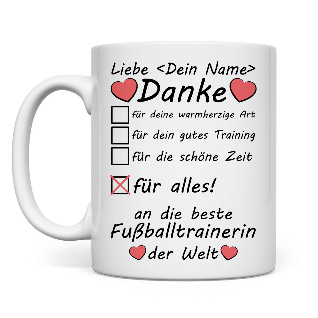 Fußballtrainer | Wir sagen Danke | Trainer | Tasse