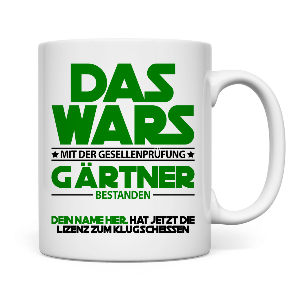 Gärtner Gesellenprüfung bestanden | Geschenk