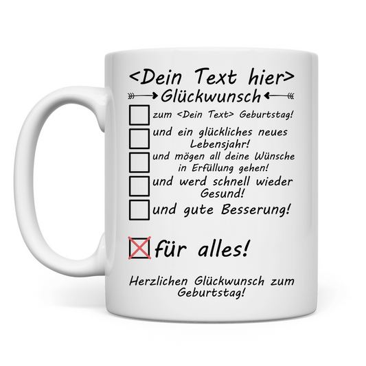 liebe worte
glückwünsche zum geburtstag für kranke freundin
 | Geschenk Tasse personalisiert