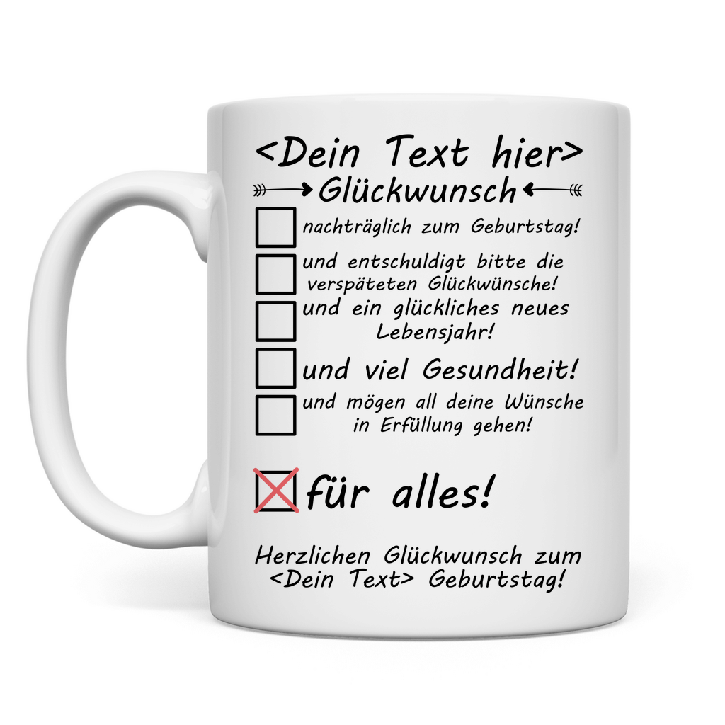 herzlichen glückwunsch zum 30 Geburtstag Nachträglich | alles gute wünsche Tasse