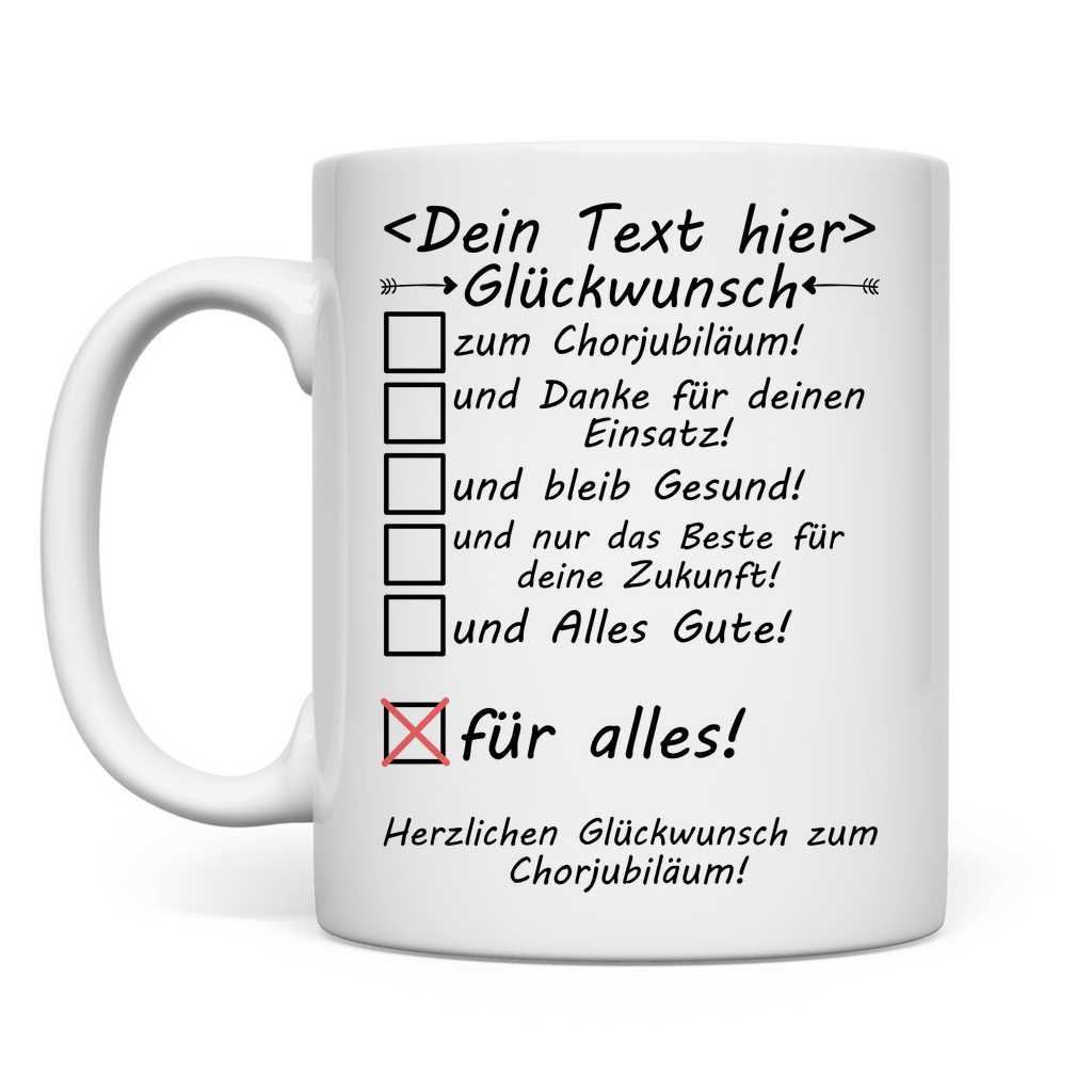 Glückwünsche zum Chorjubiläum | Geschenk