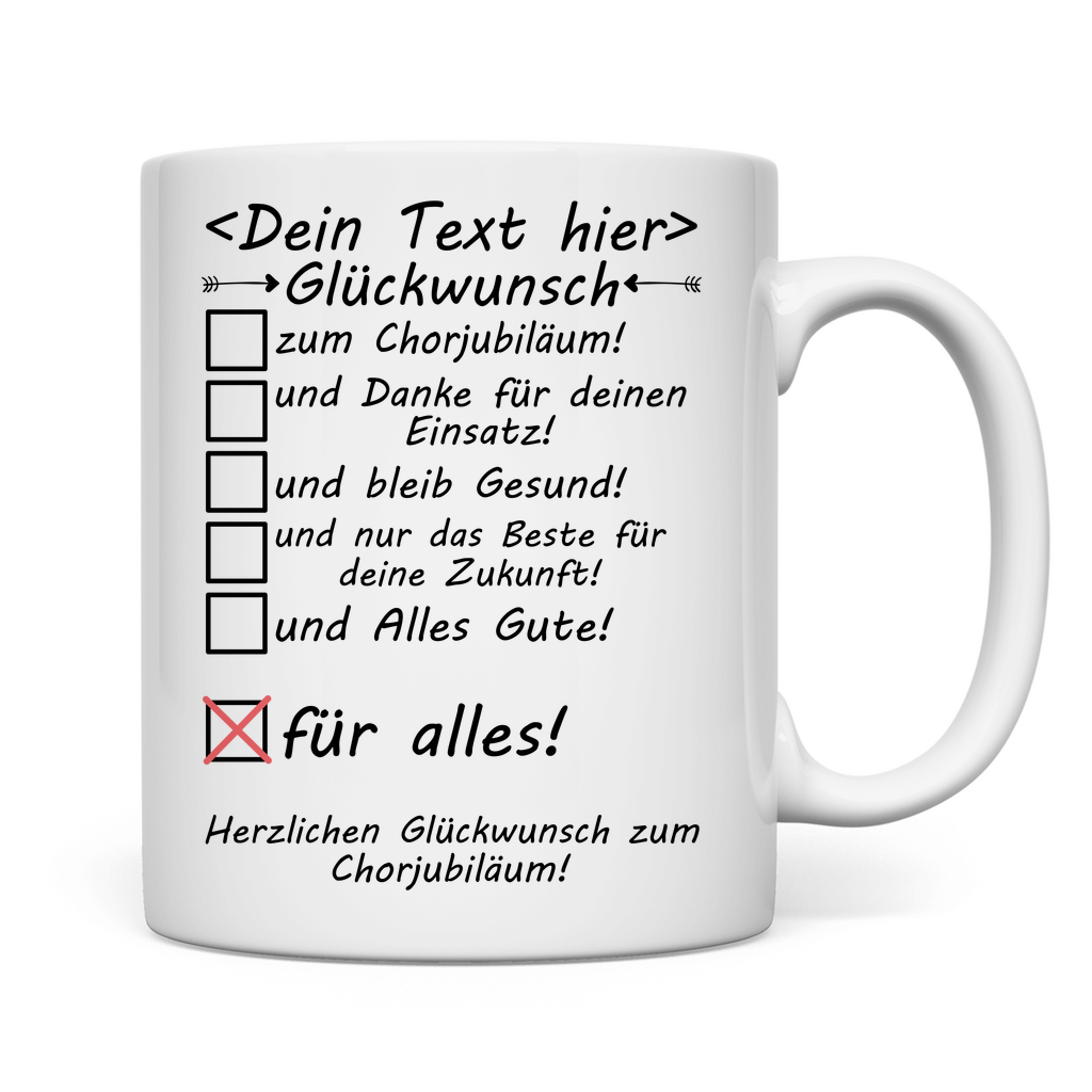 Glückwünsche zum Chorjubiläum | Geschenk