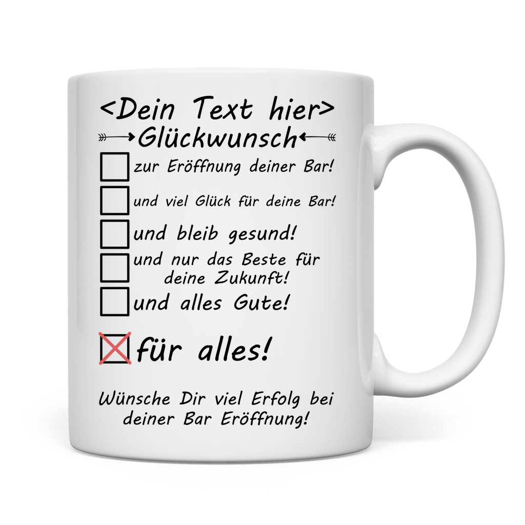 Glückwünsche zur Eröffnung einer Bar | Geschenk