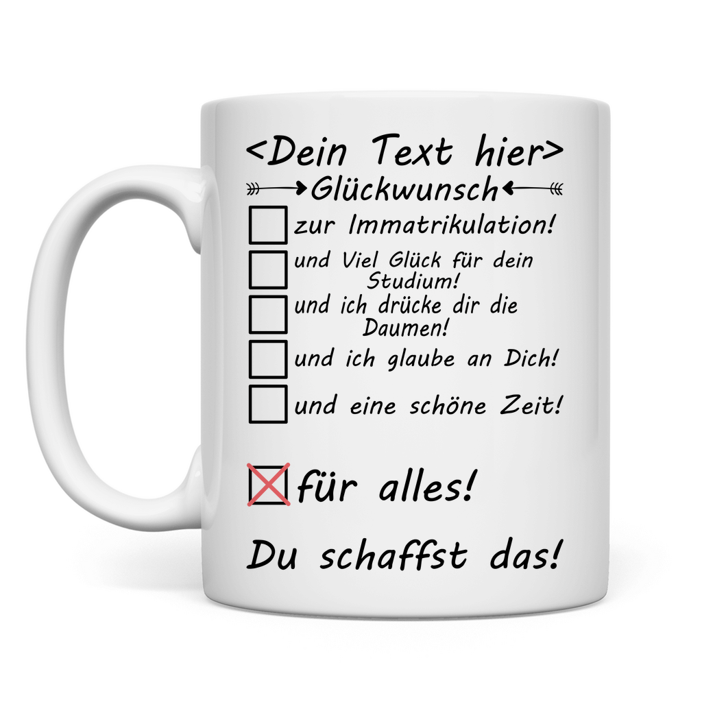 Glückwünsche zur Immatrikulation | Geschenk