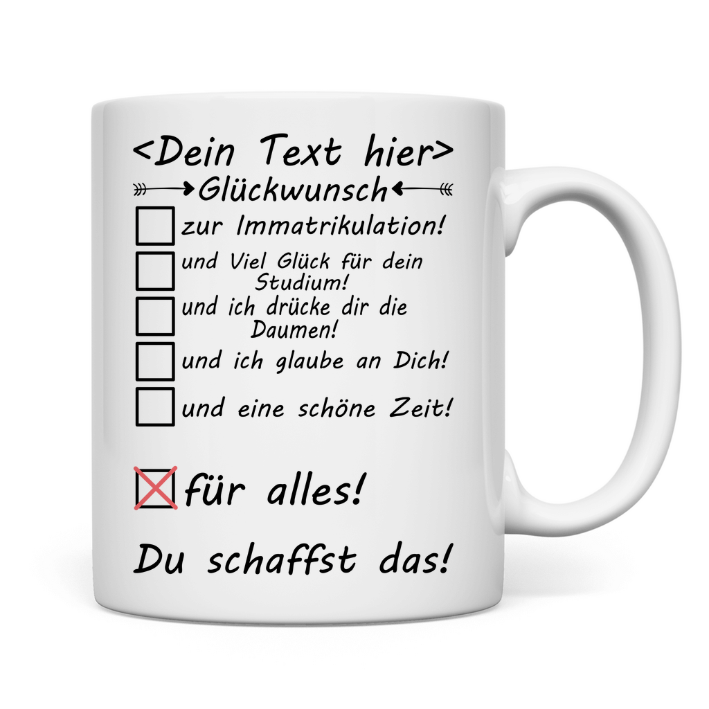Glückwünsche zur Immatrikulation | Geschenk