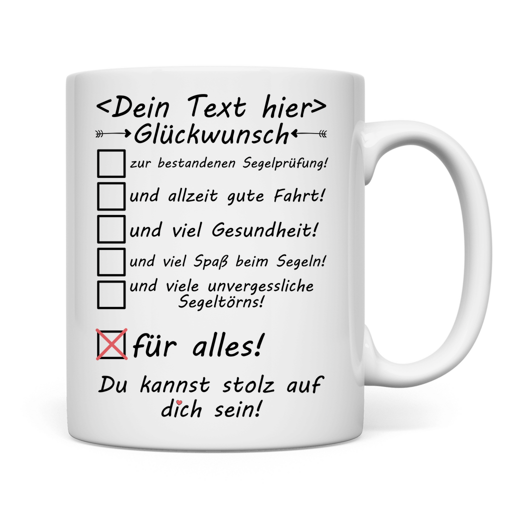 Glückwünsche zur bestandenen Segelprüfung | Geschenk