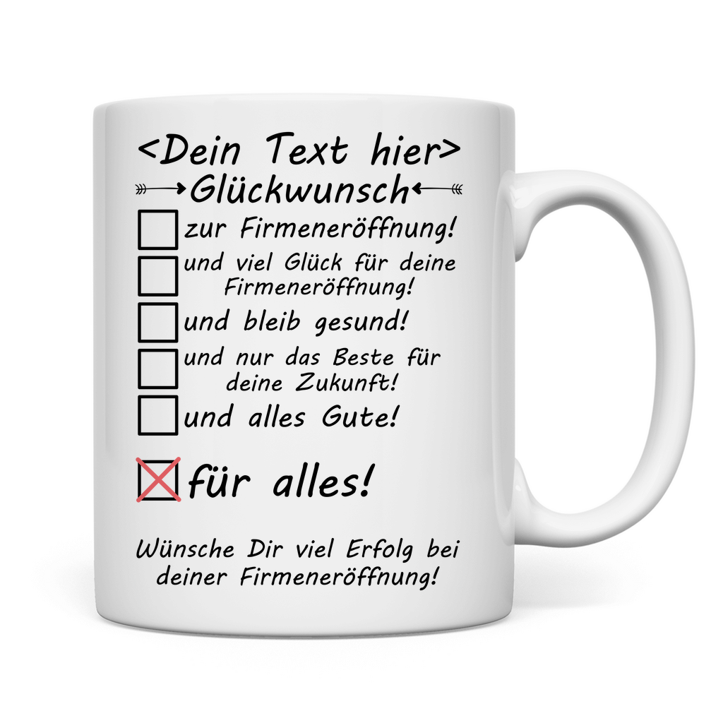 Glückwunsch zur Firmeneröffnung | Geschenk