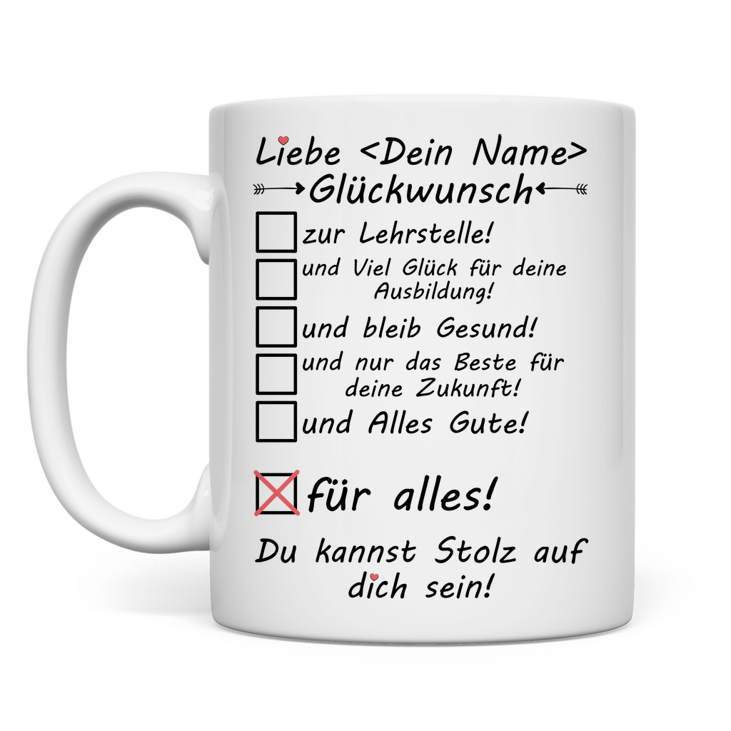 Herzlichen Glückwunsch zur Lehrstelle | Geschenk
