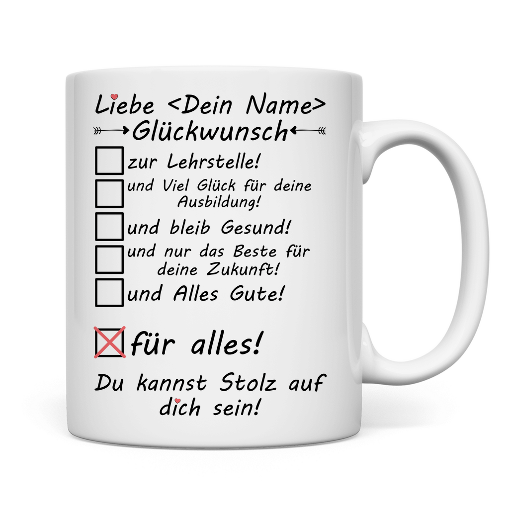Herzlichen Glückwunsch zur Lehrstelle | Geschenk