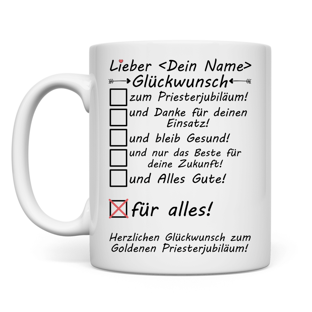 50. Priesterjubiläum Goldenes | Tasse | Geschenk