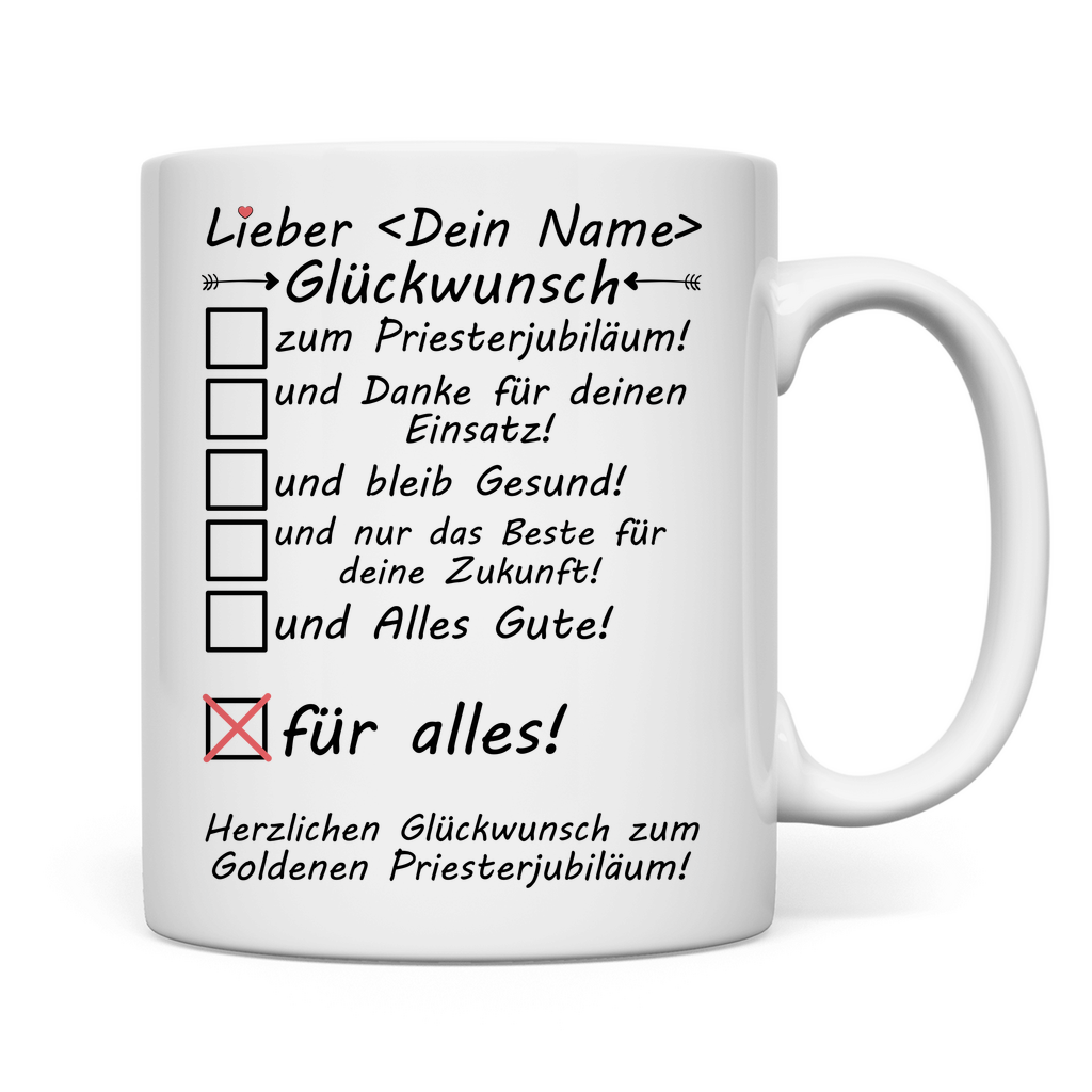 50. Priesterjubiläum Goldenes | Tasse | Geschenk