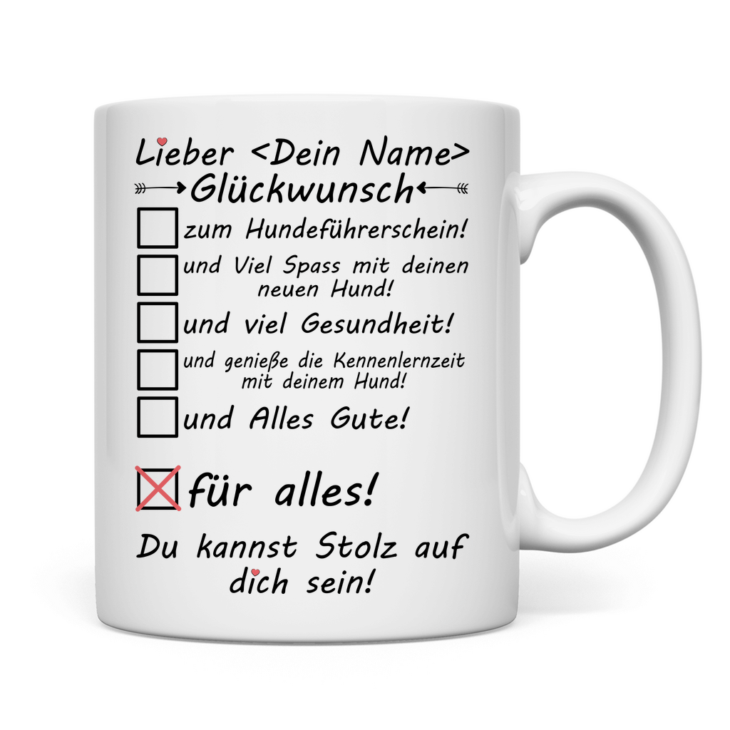 Hundeführerschein bestanden | Tasse | Geschenk