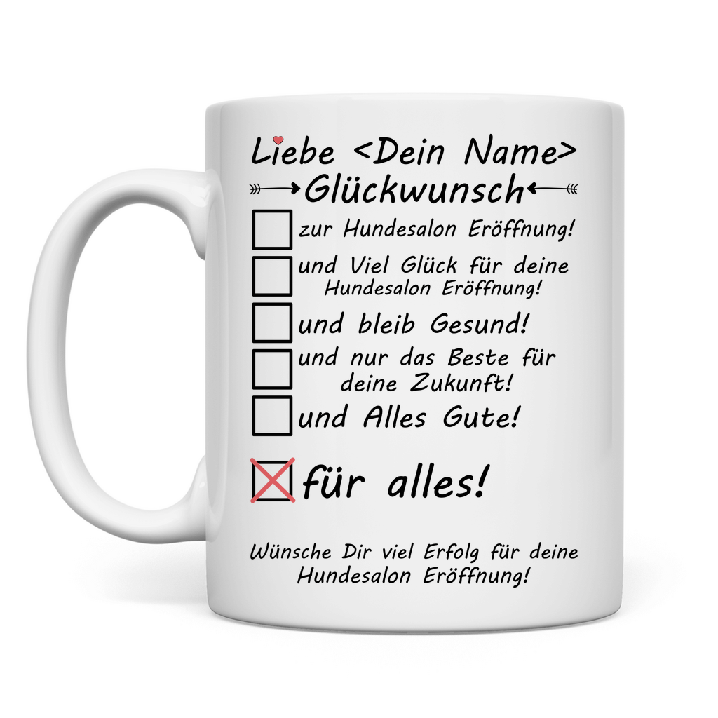 Hundesalon Eröffnung | Gratulation Geschenk