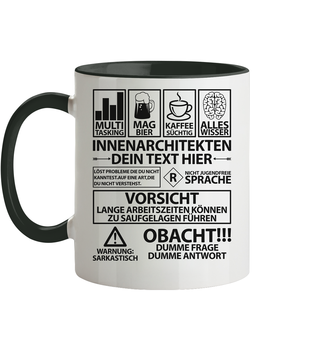 Innenarchitekten Geschenk  | Personalisierbar  | mit Spruch Tasse 2