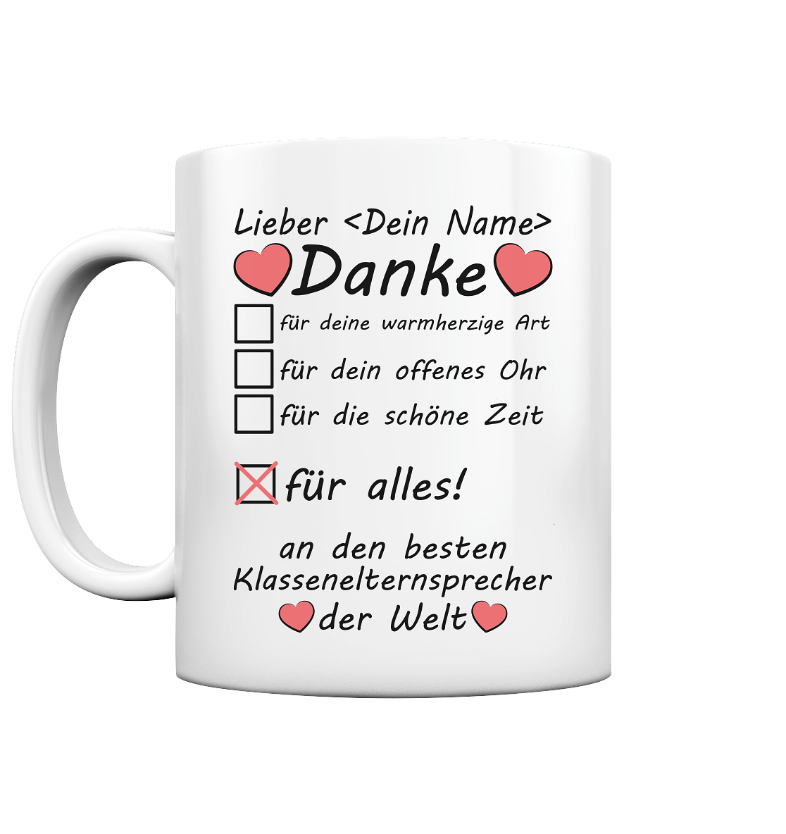 Klassenelternsprecher Geschenk | um Danke zu Sagen Tasse 2