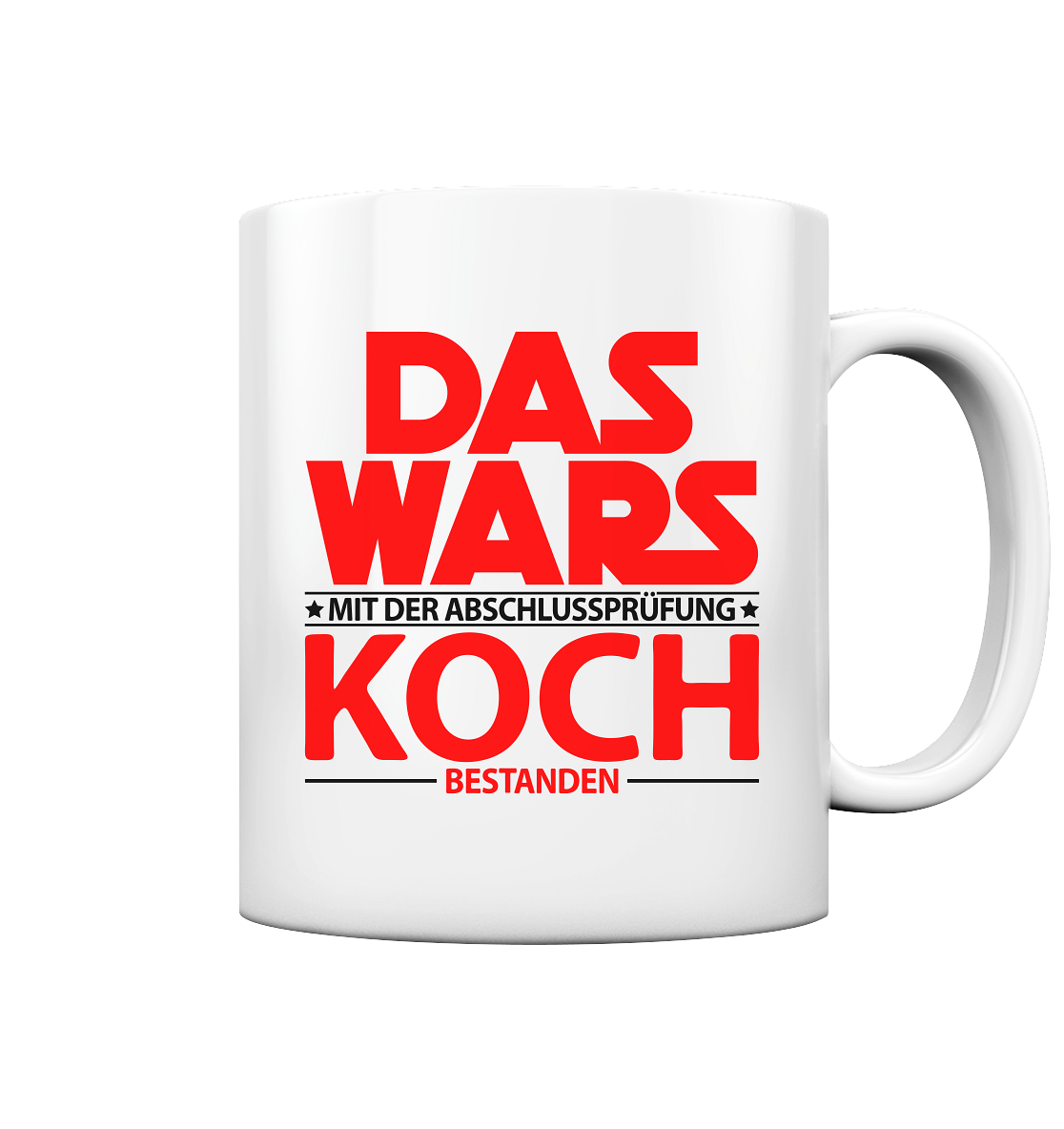 Geschenk zur bestandenen Gesellenprüfung Prüfung Koch Tasse Kochprüfung Ausbildung Abschlussprüfung bestanden
