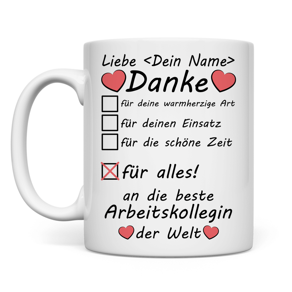 Ex Ehemalige Kollegin | Geschenk Tasse rückseite