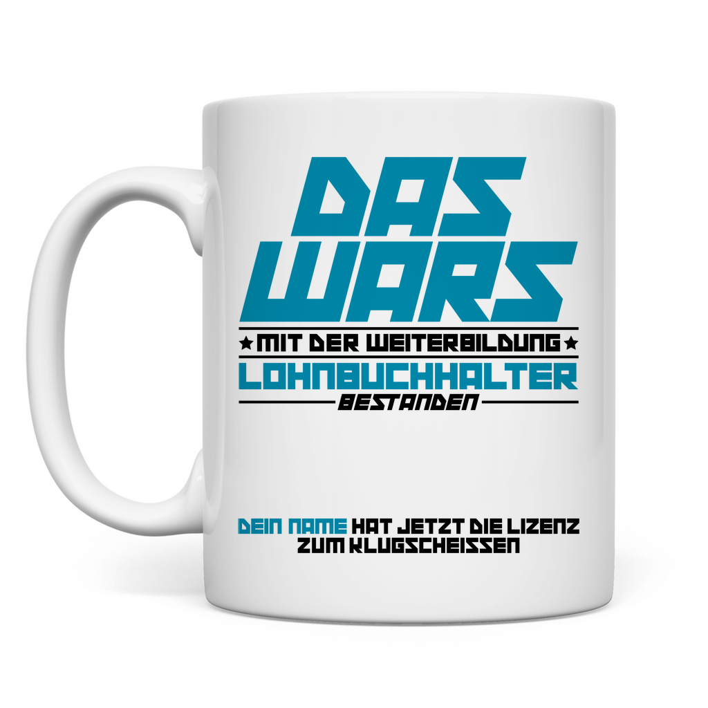  Lohnbuchhaltung Weiterbildung ausbildung abschluss prüfung bestanden tasse