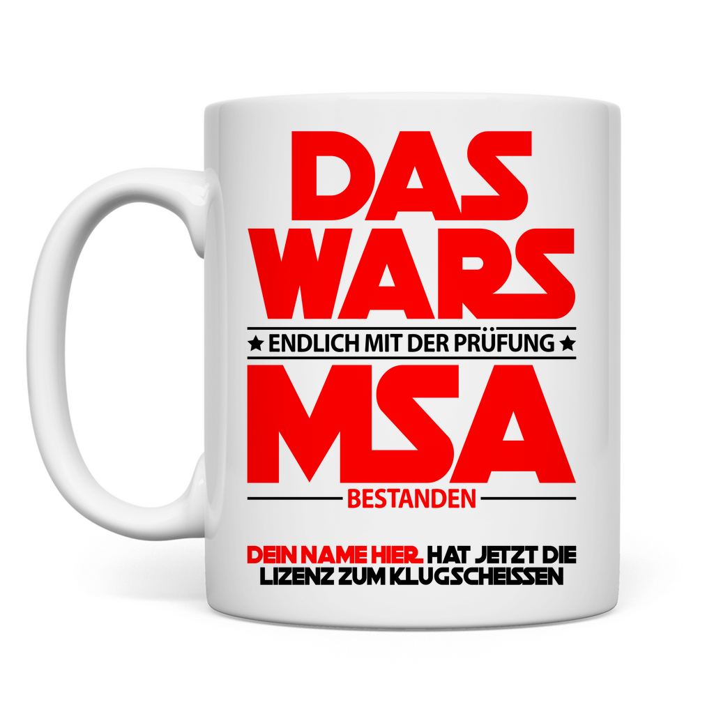 MSA Abschluss bestanden | Geschenk