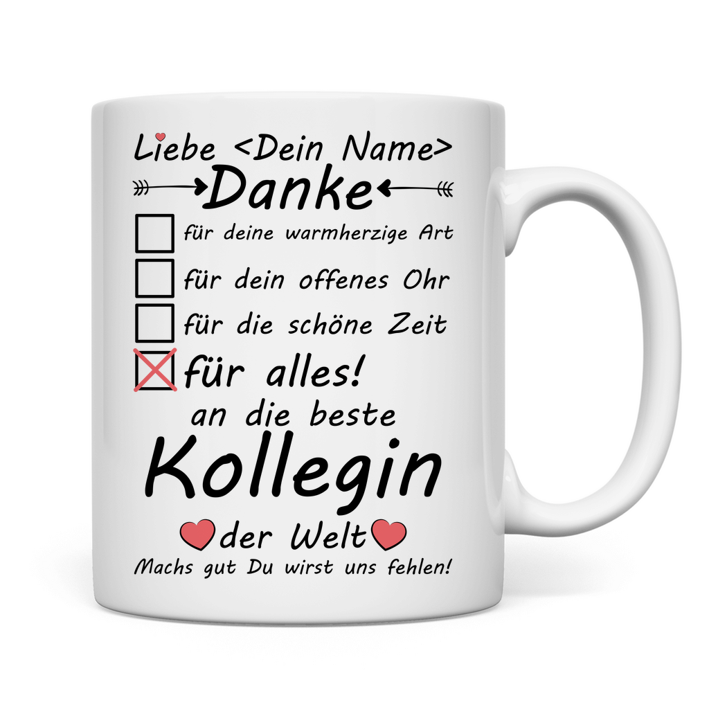 Machs gut Kollegin | Abschied Geschenk