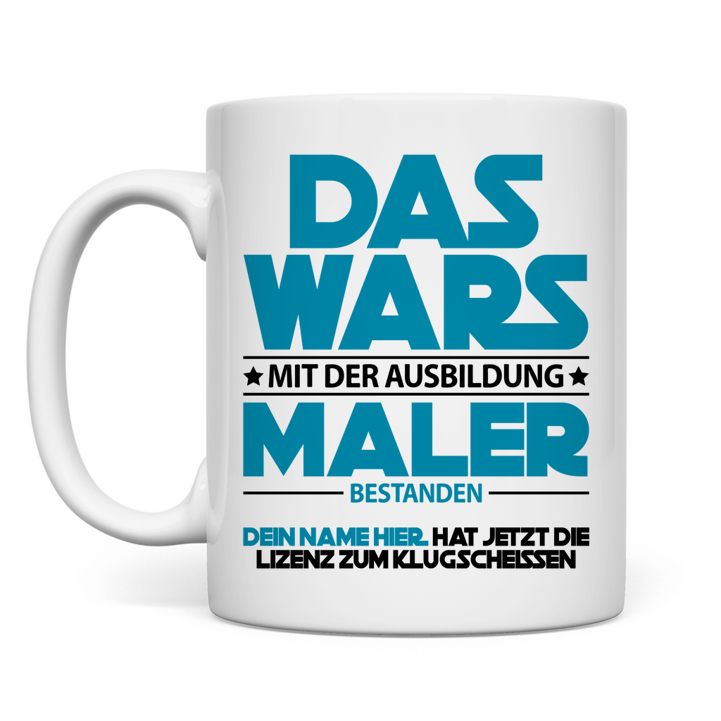 Maler bestandene Ausbildung | Geschenk