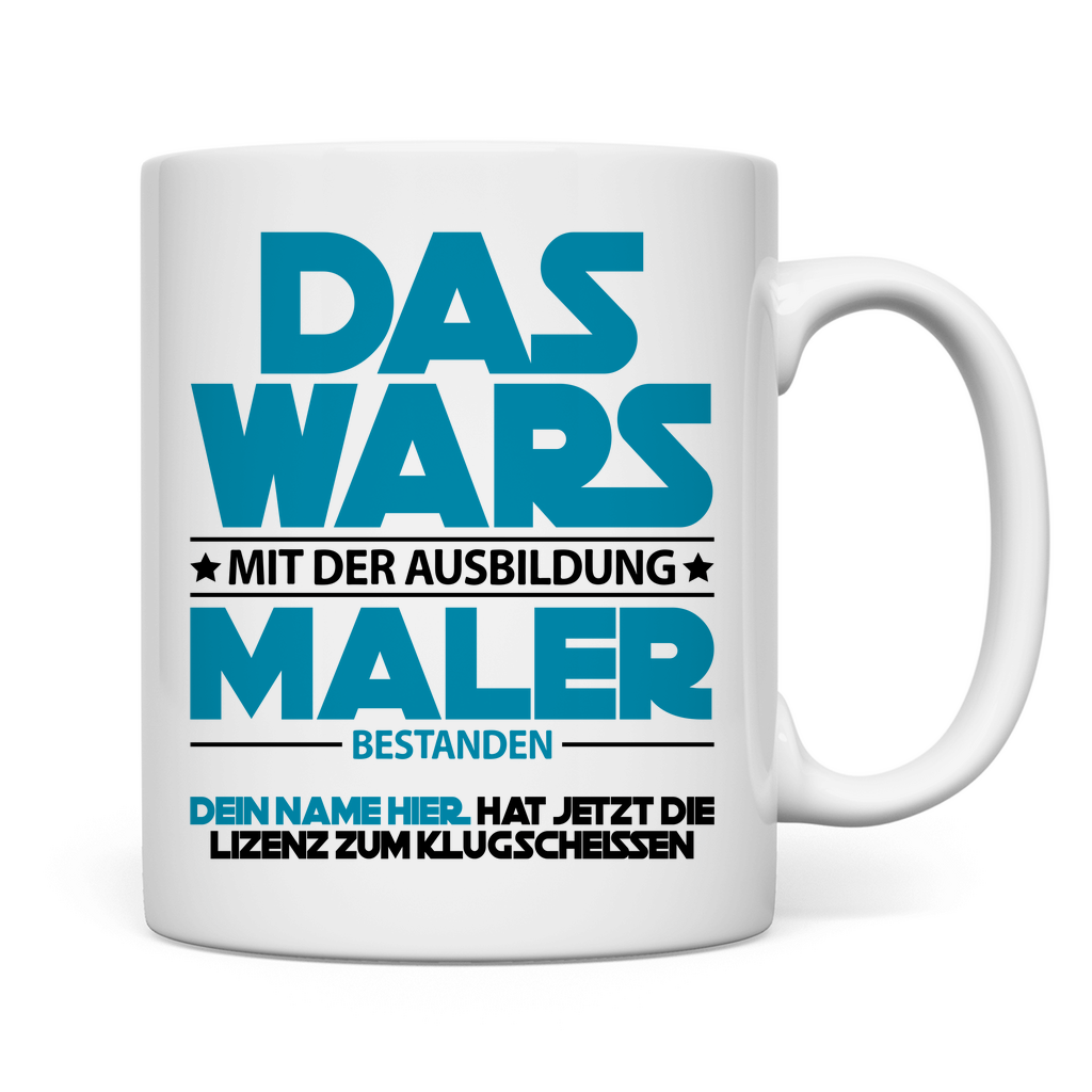 Maler bestandene Ausbildung | Geschenk