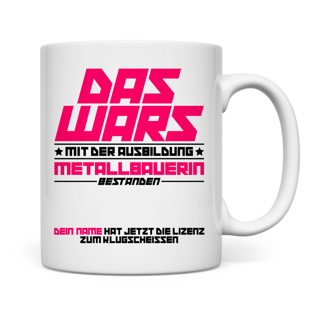 Metallbauerin Ausbildung bestanden | Geschenk