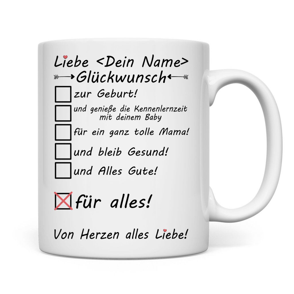 Mitarbeitergeschenk zur Geburt | Kind | Tasse