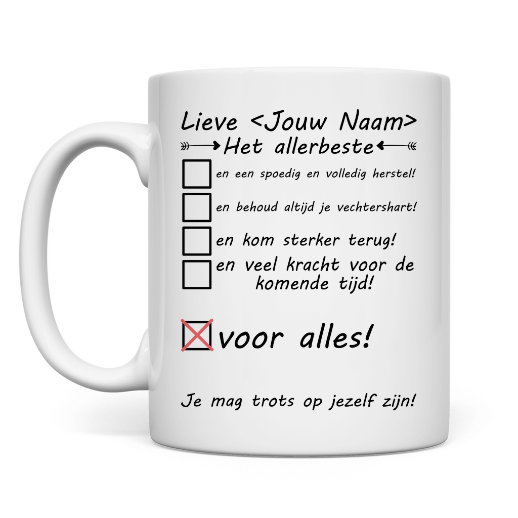 Na Operatie Mog - Leuk Cadeau voor Man Vrouw - Beterschap - Gepersonaliseerd