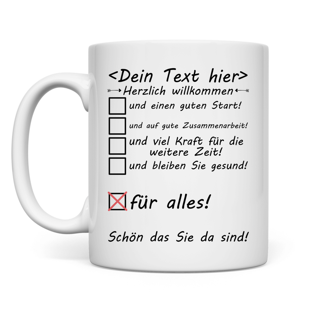 Neuen Teamleiter - Willkommen Tasse - Teamleitung Geschenk