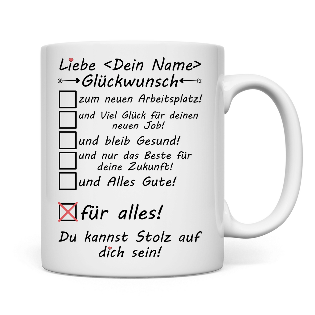 Neuer Arbeitsplatz | Glückwunsch Geschenk
