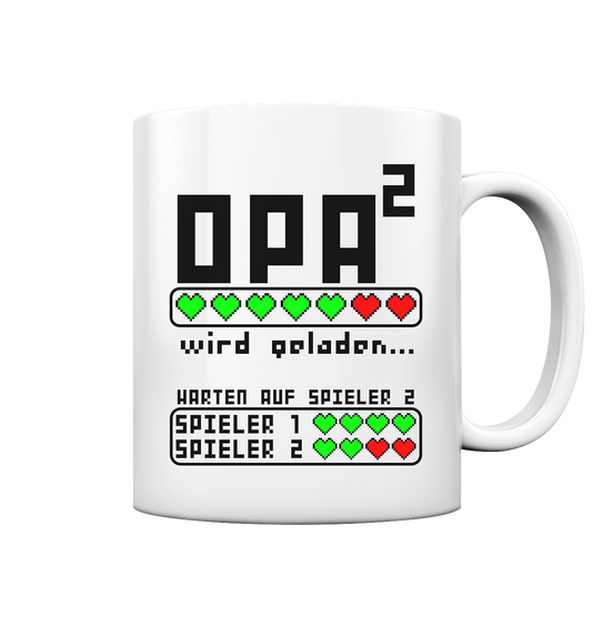 Zweifacher 2facher Zweites mal Opa Tasse Geschenk zum Vatertag 