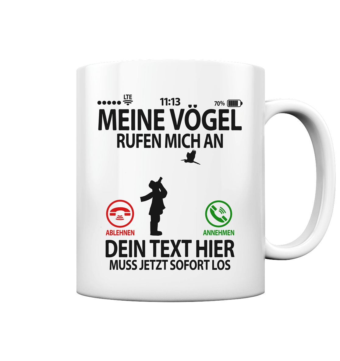 Ornithologie Tasse Geschenk für Ornithologen Personalisiert
