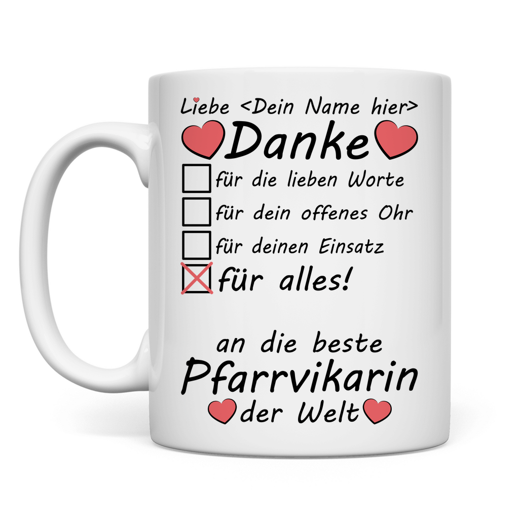 Pfarrvikar Abschiedsgeschenk | Tasse
