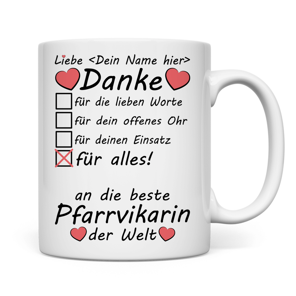 Pfarrvikar Abschiedsgeschenk | Tasse