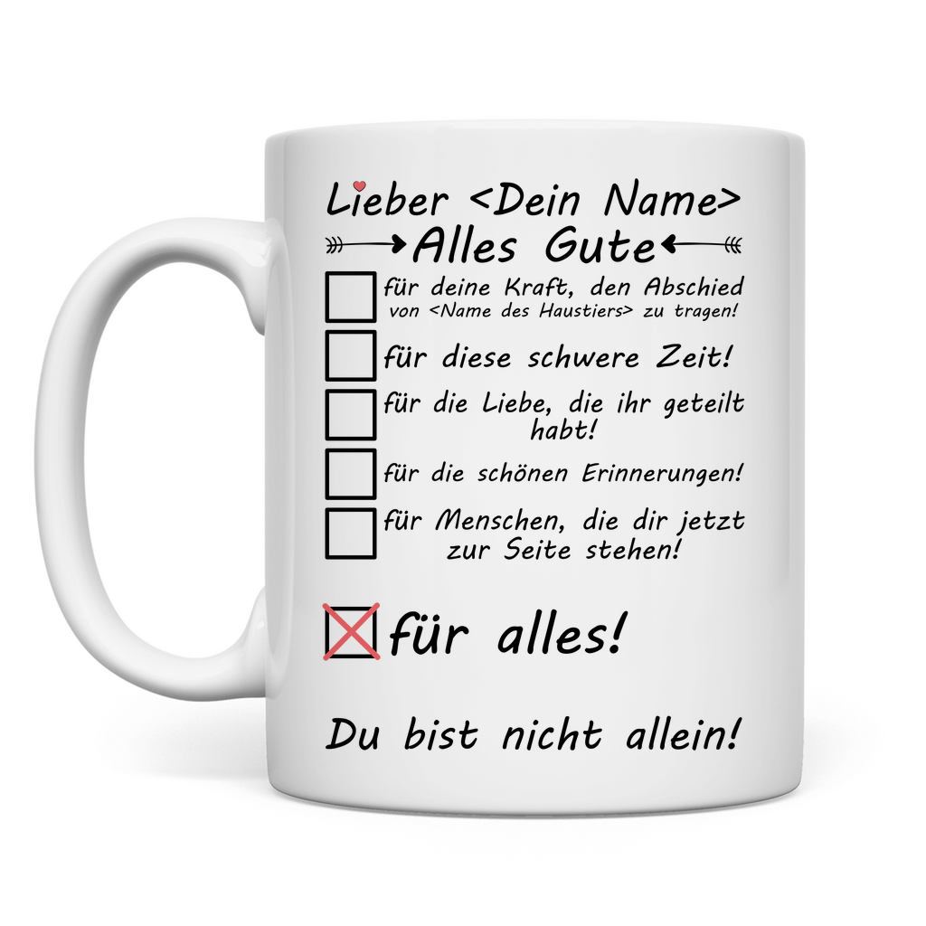 Pferd gestorben - Tasse zum Aufmuntern - Trost Geschenk