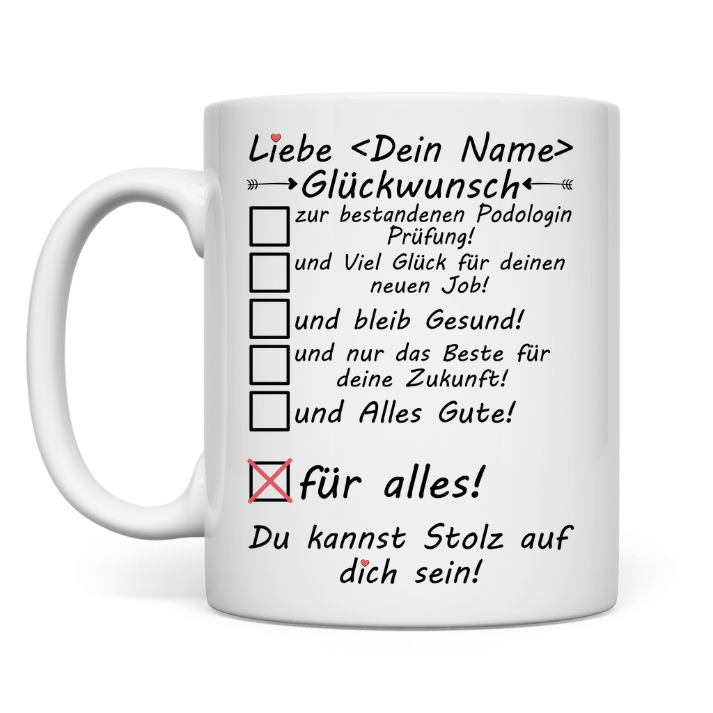 Podologin Prüfung bestanden | Geschenk