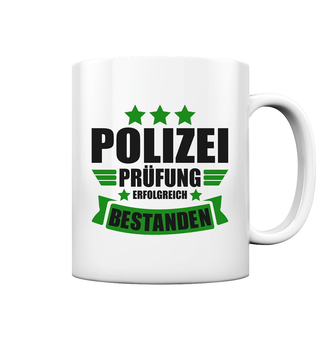 Polizeiprüfung Bestanden Tasse für Polizeischüler