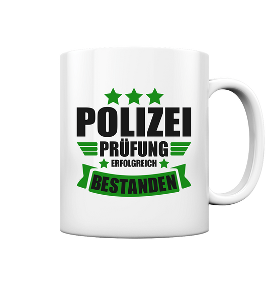 Polizeiprüfung Bestanden Tasse für Polizeischüler