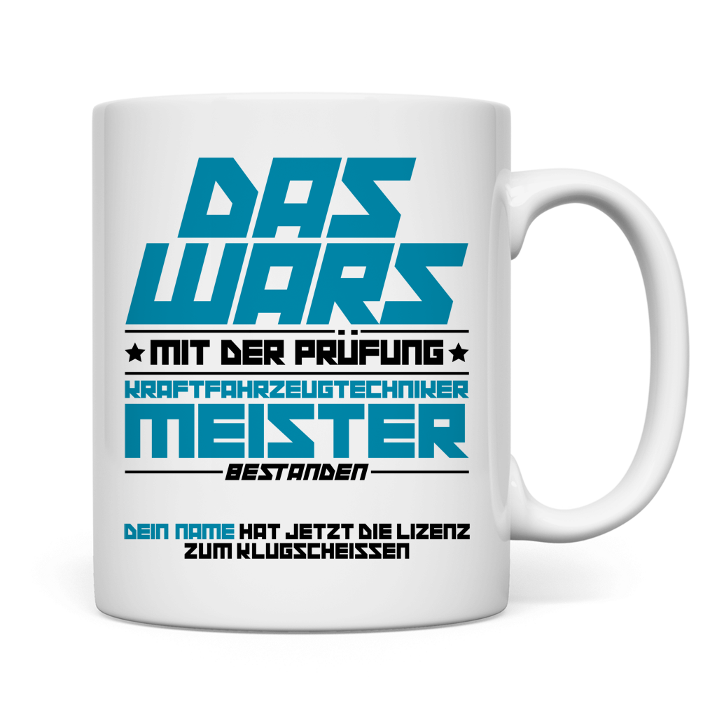Prüfung KFZ-MEISTER  bestanden