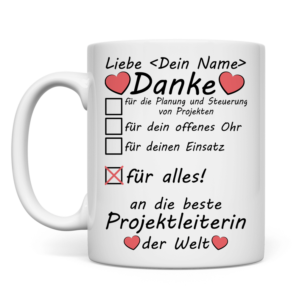 Projektleiter Abschiedsgeschenk | Tasse