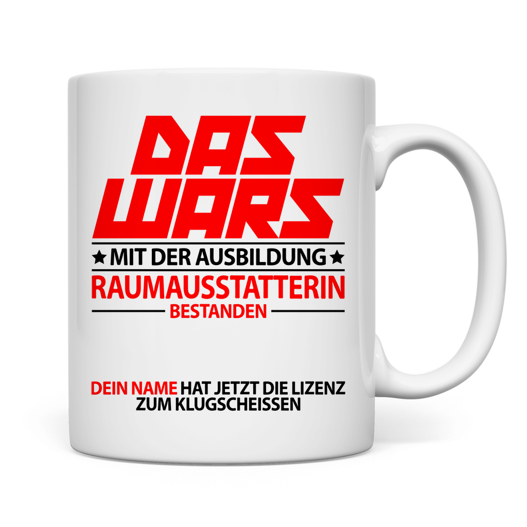 Raumausstatterin Ausbildung Bestanden | Geschenk