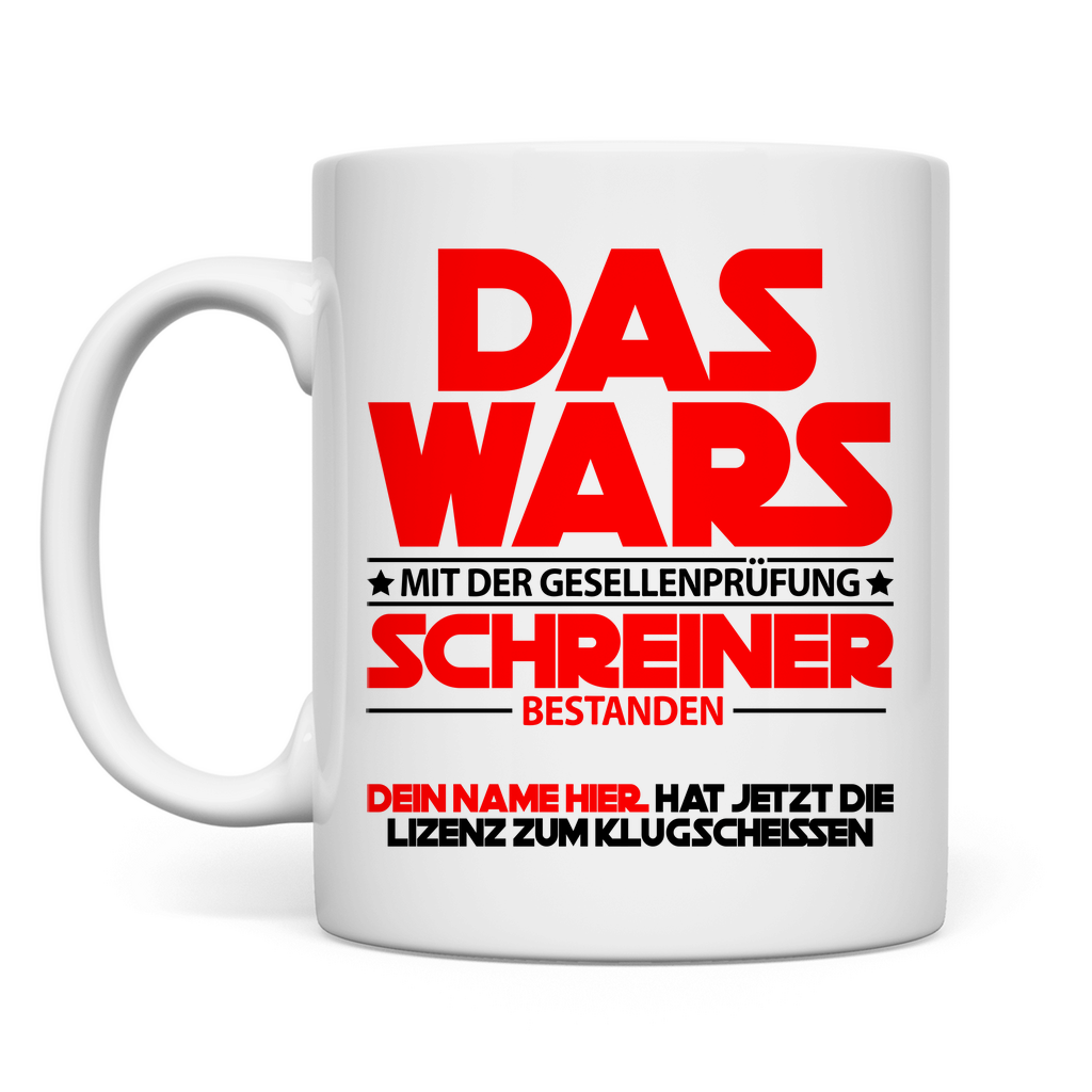 Schreiner Gesellenprüfung bestanden | Geschenk
