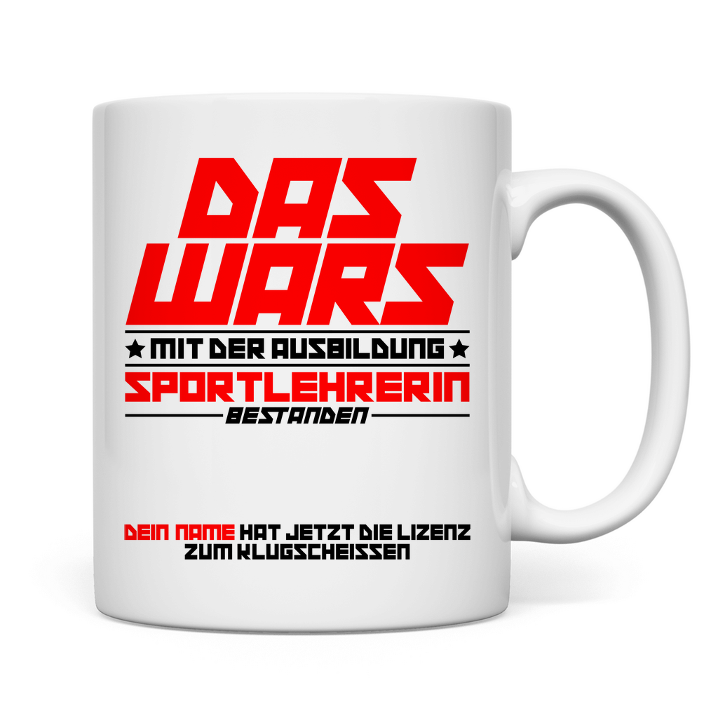 Sportlehrerin Ausbildung Bestanden | Geschenk