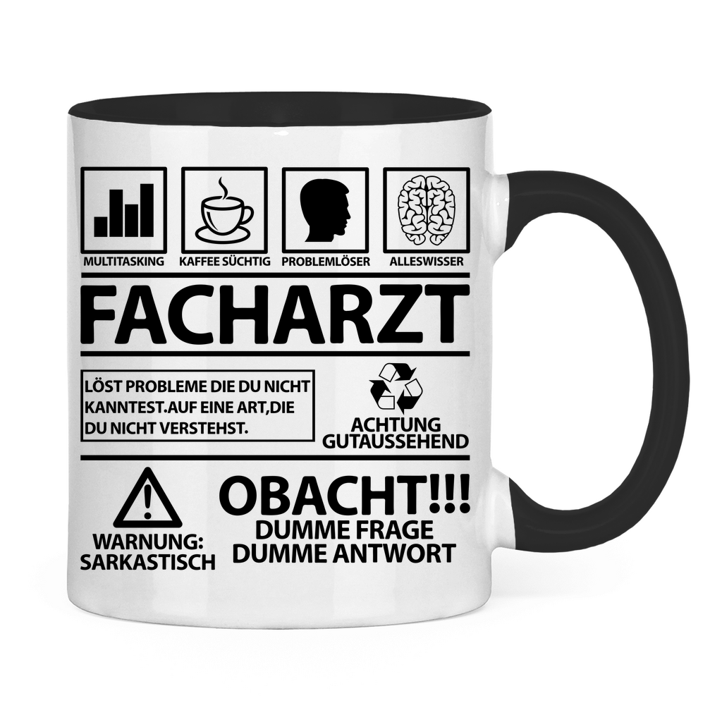 Sprüche Tasse zur bestandenen Facharztprüfung