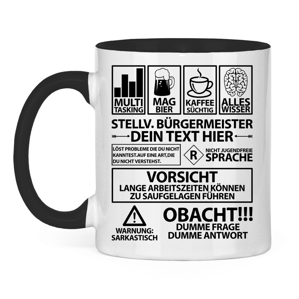 Stellvertretender Bürgermeister Tasse – witziges Geschenk personalisiert