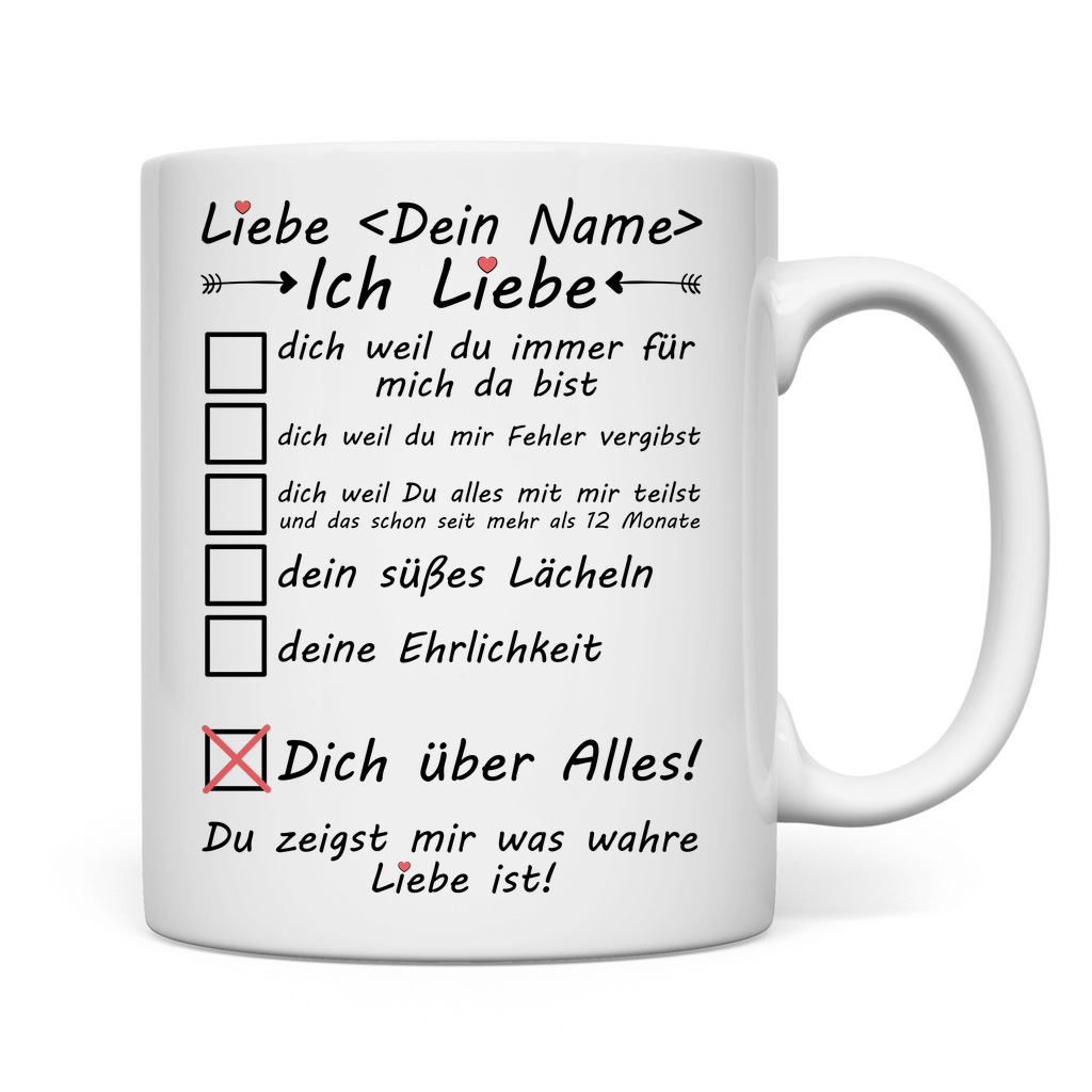 12 Monate Beziehung Liebe | Tasse | Geschenk