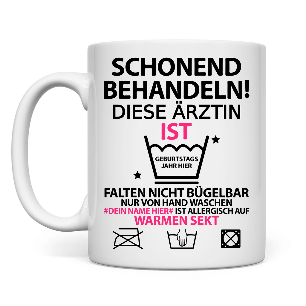 Personalisierte Kaffeetasse zum 70. Geburtstag Arzt – Geschenk mit Namen